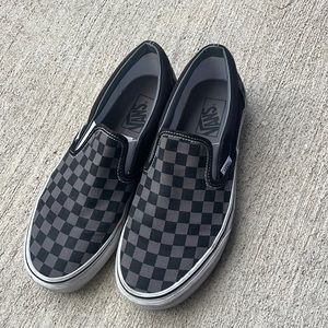 Slip on checkered vans